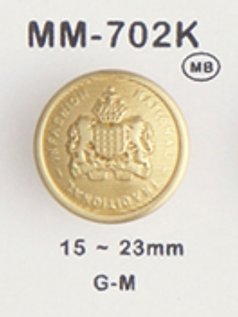 MM702K 金屬羈扣[鈕扣] 大阪鈕扣（DAIYA BUTTON）