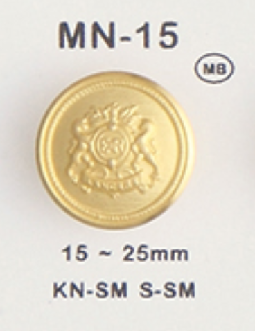 MN15 金屬羈扣[鈕扣] 大阪鈕扣（DAIYA BUTTON）