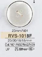 RVS1018F 聚酯纖維樹脂4孔紐扣[鈕扣] 愛麗絲鈕扣