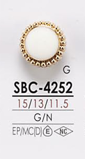 SBC4252 染色用金屬鈕扣 愛麗絲鈕扣
