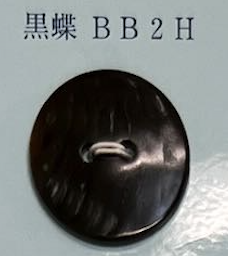 BB2H 2孔無邊貝殼紐扣[鈕扣] 友井