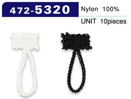 472-5320 扣眼鏈繩子類型總長度 30 毫米 (10 件)[扣眼盤扣]