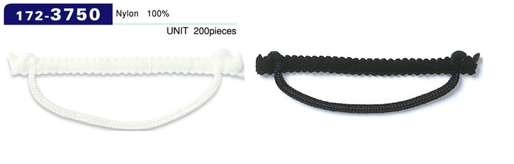 172-3750 扣眼日本組紐織線型橫線粗線70mm（200個一盒）[扣眼盤扣] 達琳（DARIN）