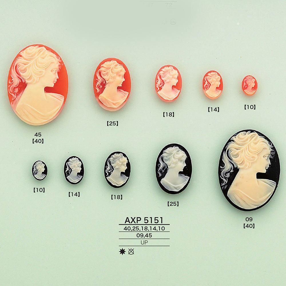 AXP5151 寶石零件[雜貨等] 愛麗絲鈕扣