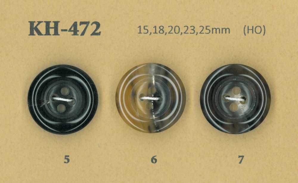 KH-472 布法羅光面 4 孔動物角鈕扣 幸德鈕扣