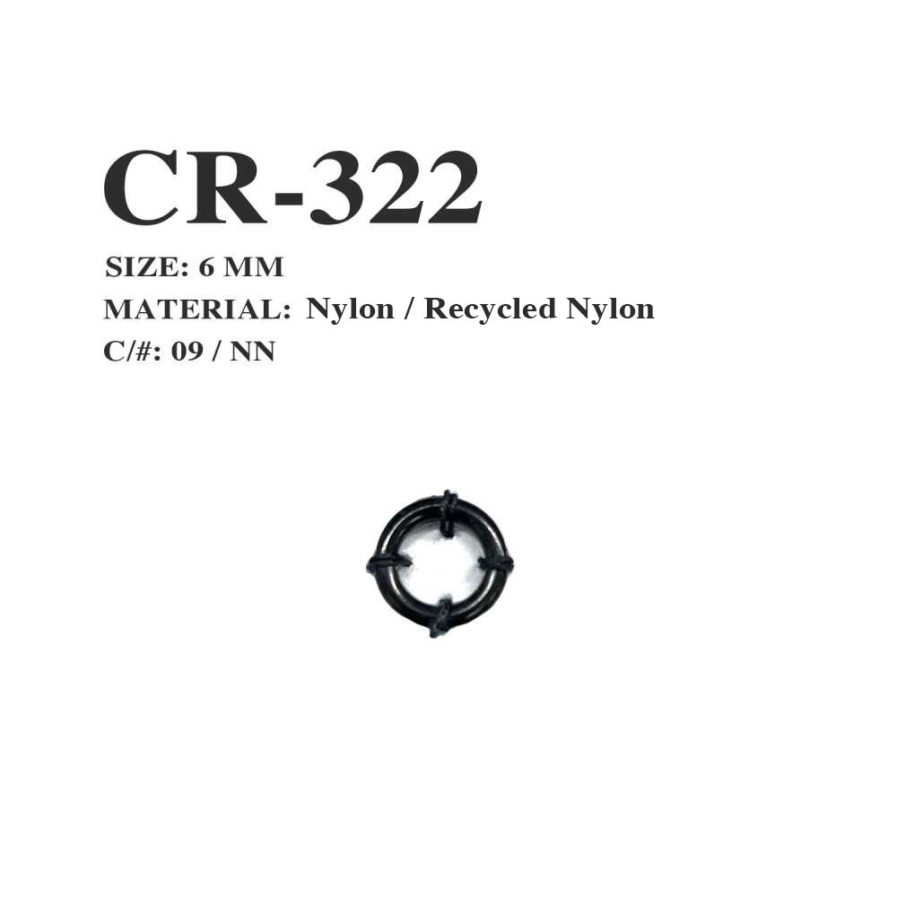 CR-322 漁網再生尼龍繩帽環型[扣和環] Morito（MORITO）