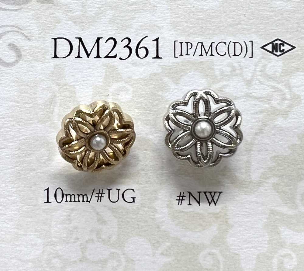 DM2361 珍珠塗層/壓力鑄造跳躍器扣[鈕扣] 愛麗絲鈕扣