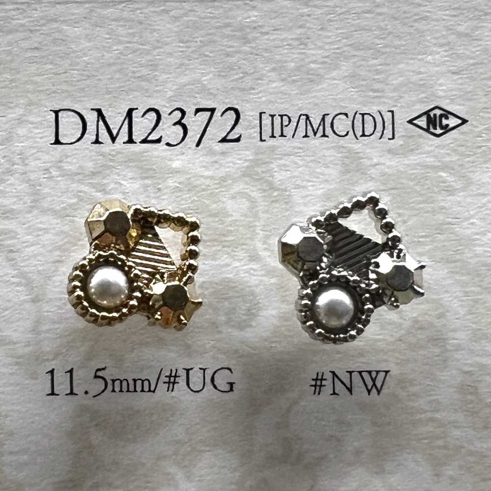 DM2372 珍珠塗層/壓力鑄造跳躍器扣[鈕扣] 愛麗絲鈕扣