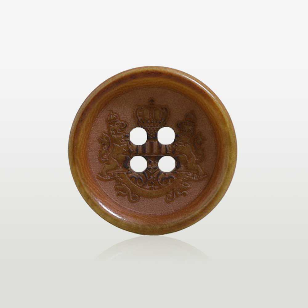 NUT1060 椰殼製4次扣環[鈕扣] 愛麗絲鈕扣