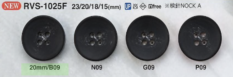 RVS1025F 聚酯纖維樹脂4孔紐扣[鈕扣] 愛麗絲鈕扣