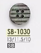 SB1030 正面4孔黑蝶貝殼紐扣[鈕扣] 愛麗絲鈕扣