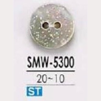 SMW5300 由貝殼製成，前面有兩個孔紐扣[鈕扣] 愛麗絲鈕扣