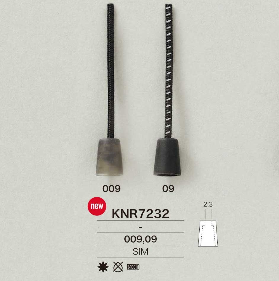 KNR7232 可銑削矽樹脂繩帽[扣和環] 愛麗絲鈕扣