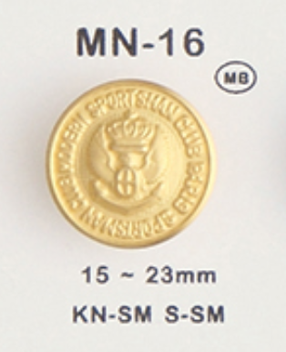 MN-16 金屬羈扣[鈕扣] 大阪鈕扣（DAIYA BUTTON）