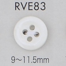 RVE83 4孔鑲邊貝殼紐扣紐扣[鈕扣] 大阪鈕扣（DAIYA BUTTON）