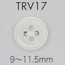 TRV17 4孔鑲邊貝殼紐扣紐扣[鈕扣] 大阪鈕扣（DAIYA BUTTON）