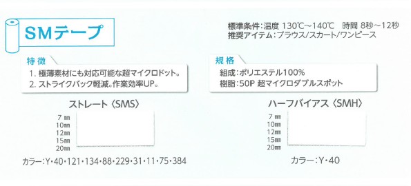 SMH-OUTLET SM半包邊帶[無彈力帶] 東海Thermo熱工