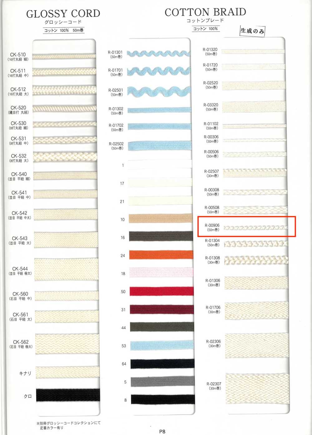 R-00906 棉花邊[緞帶、帶、繩子] RIVER