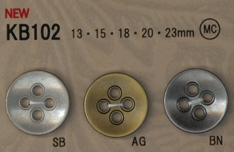 KB102 復古風格金屬羈扣 DAIYA BUTTON
