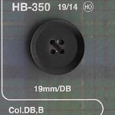 HB350 水牛角紐扣紐扣，正面有 4 個孔[鈕扣] 愛麗絲鈕扣