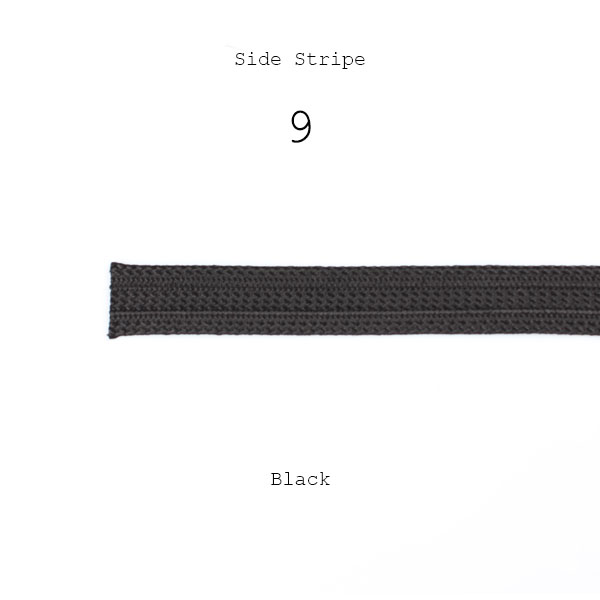9 側條紋帶100%人造絲側條紋18mm 寬度 黑色[緞帶/絲帶帶繩子] 山本（EXCY）