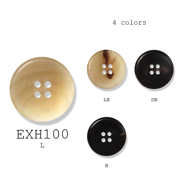 EXH-100 用於西裝、夾克和大衣的水牛角鈕扣鈕扣 山本（EXCY）