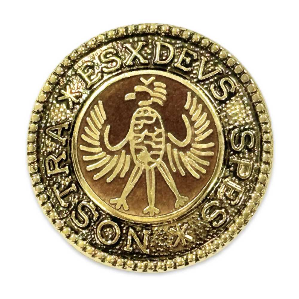 912 日本製造的西裝和夾克用金色金屬紐帶[羈扣]