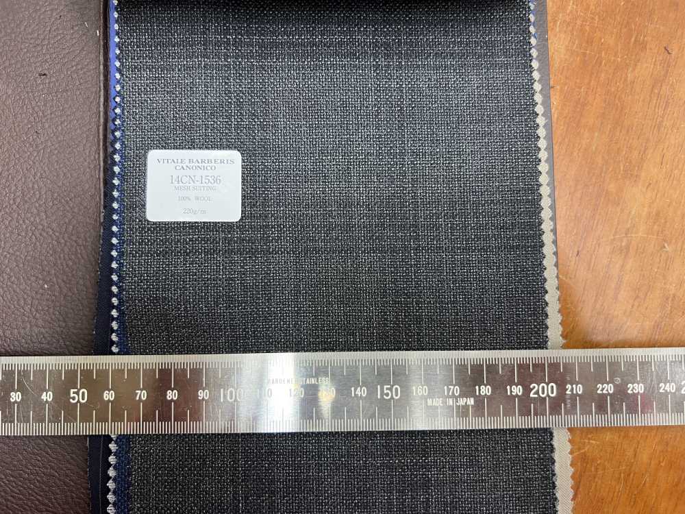 14CN-1536 CANONICO MESH SUITING 深灰色風筆[面料] 佳能