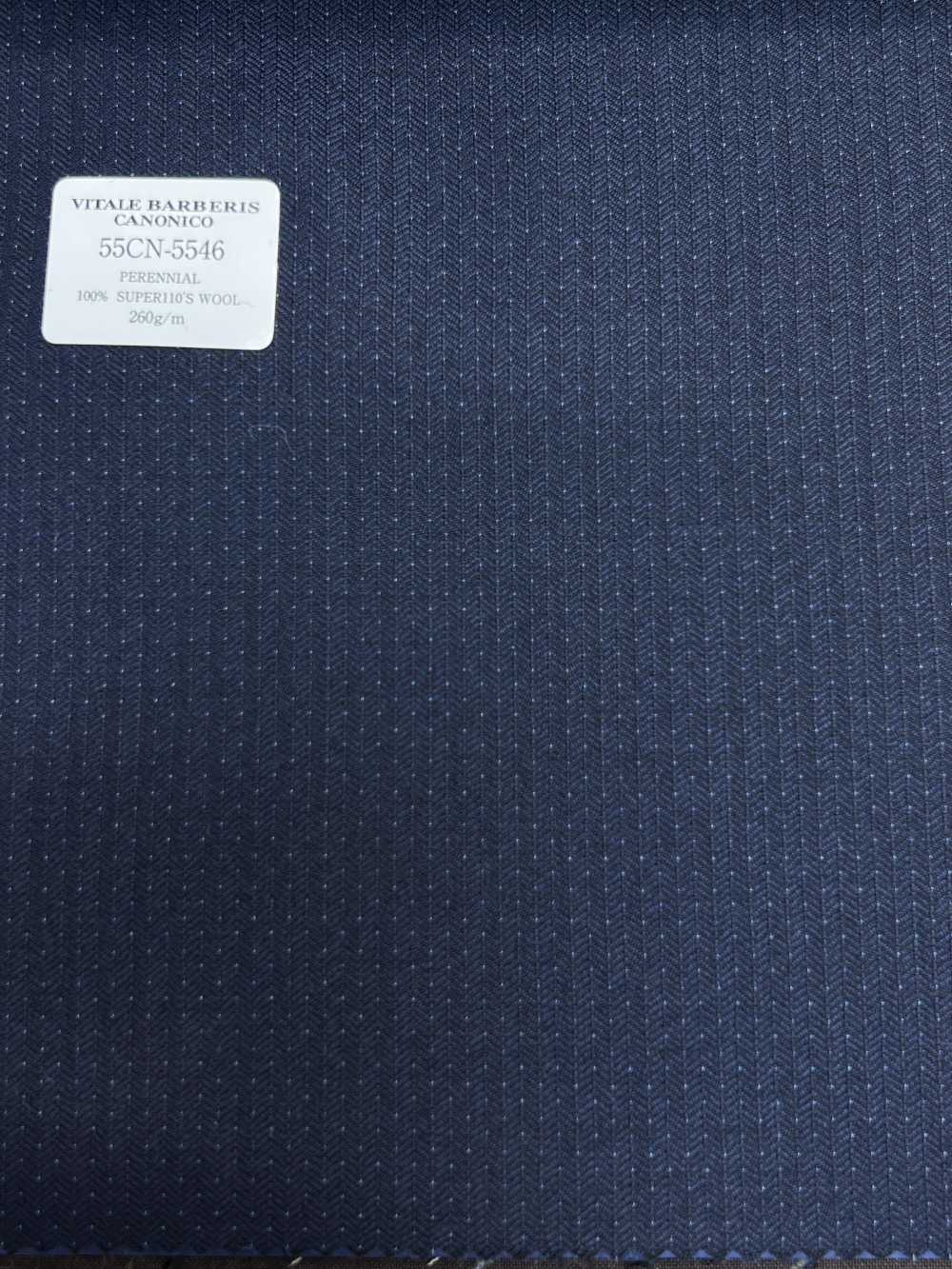 55CN5546 CANONICO PERENNIAL SUPER110'S 海軍藍針點[布料] 佳能