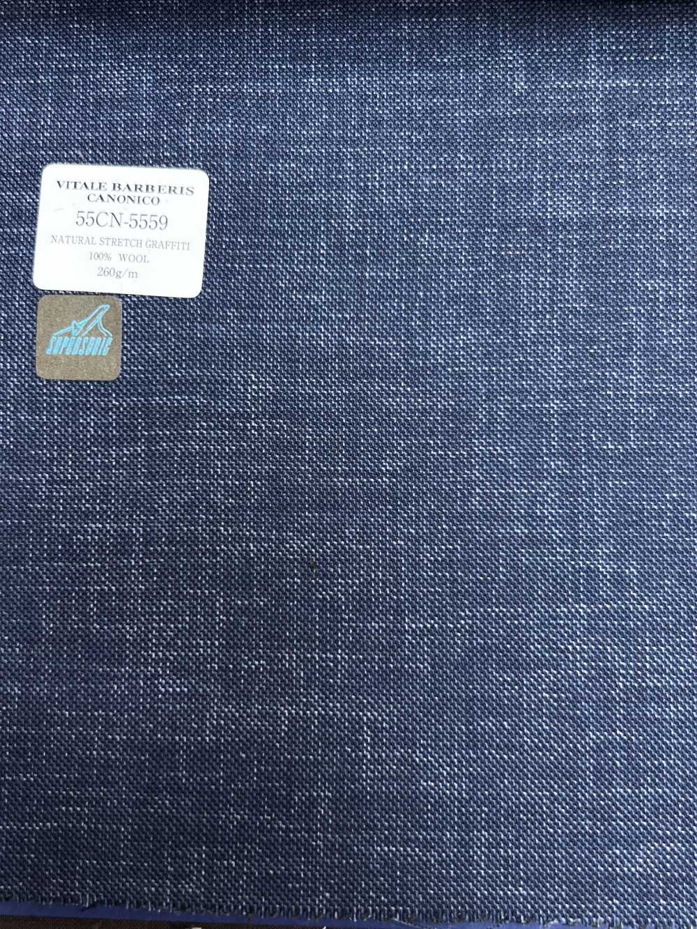 55CN5559 CANONICO 自然彈性塗鴉藍色混色[布料] 佳能