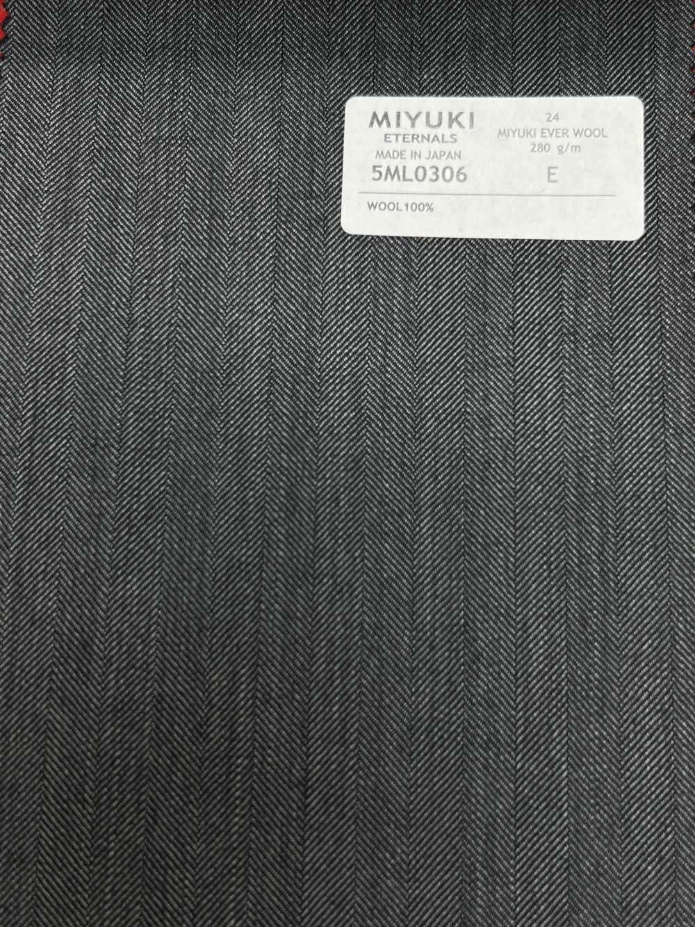 5ML0306 MIYUKI EVER WOOL（Miyuki Everwool）人字紋灰色[布料] 美雪毛紡廠