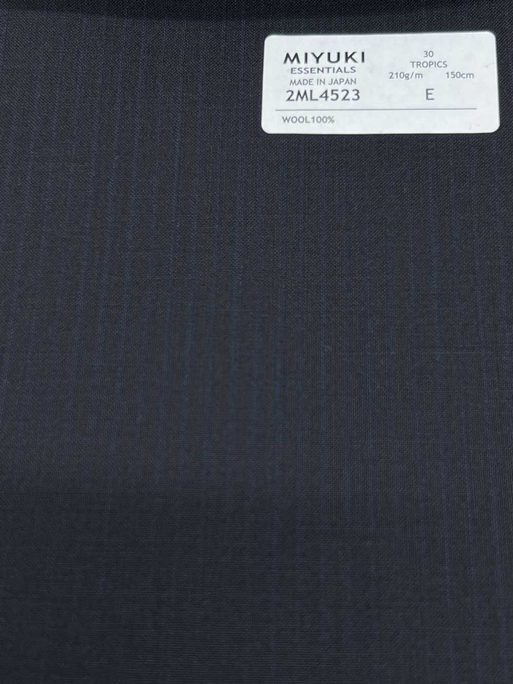 2ML4523 26SS Miyuki布料MIYUKI Essentials TROPICS 海軍藍條紋 美雪毛紡廠