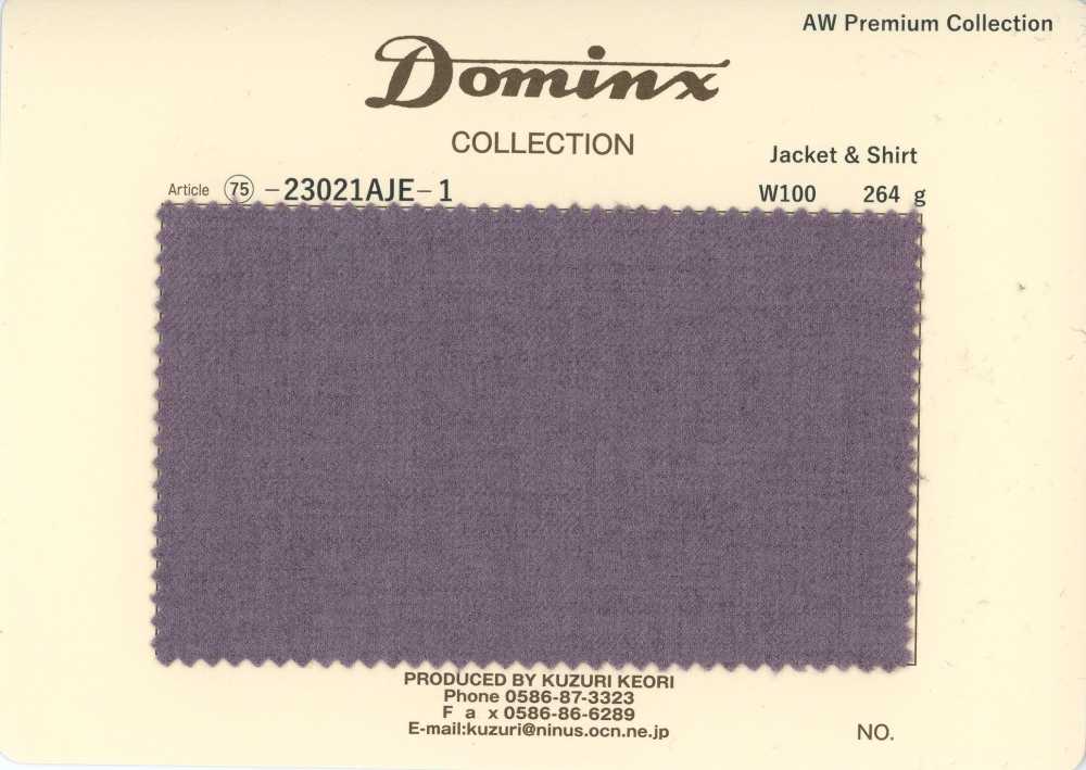 23021AJE-1 經典款 夾克&襯衫 100%羊毛 DOMINX 高級系列 紫色[布料] 葛根毛織物（DOMINX）