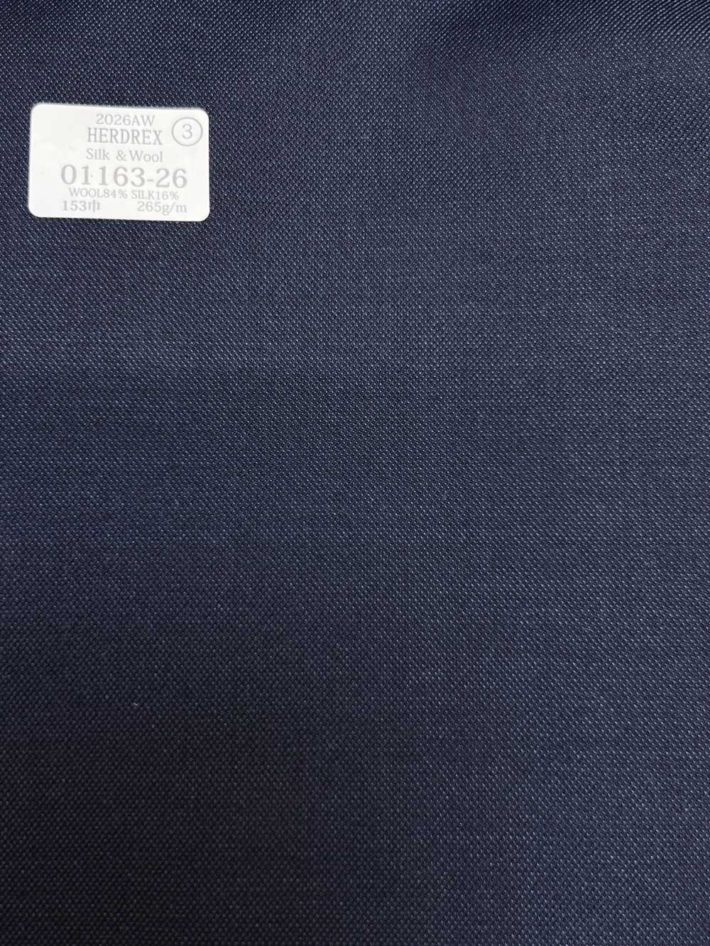 01163-26 26AW HERDREX 【絲毛】 絲毛 藏青 素色[布料] 國島株式會社