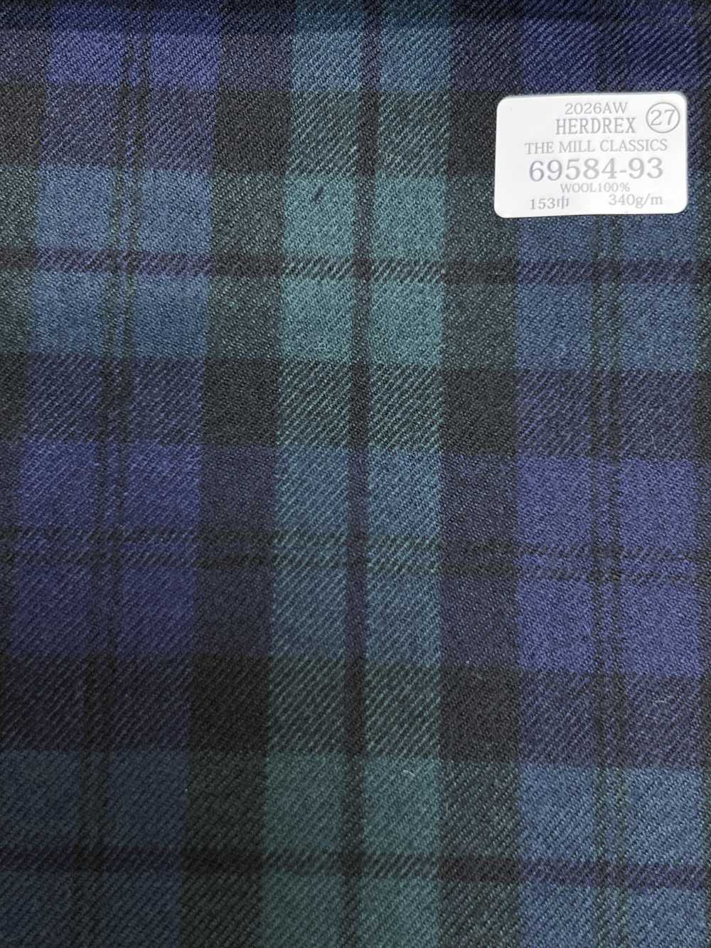 69584-93 26AW HERDREX 【THE MILL CLASSICS】 Mill Classics 格紋 綠色[布料] 國島株式會社