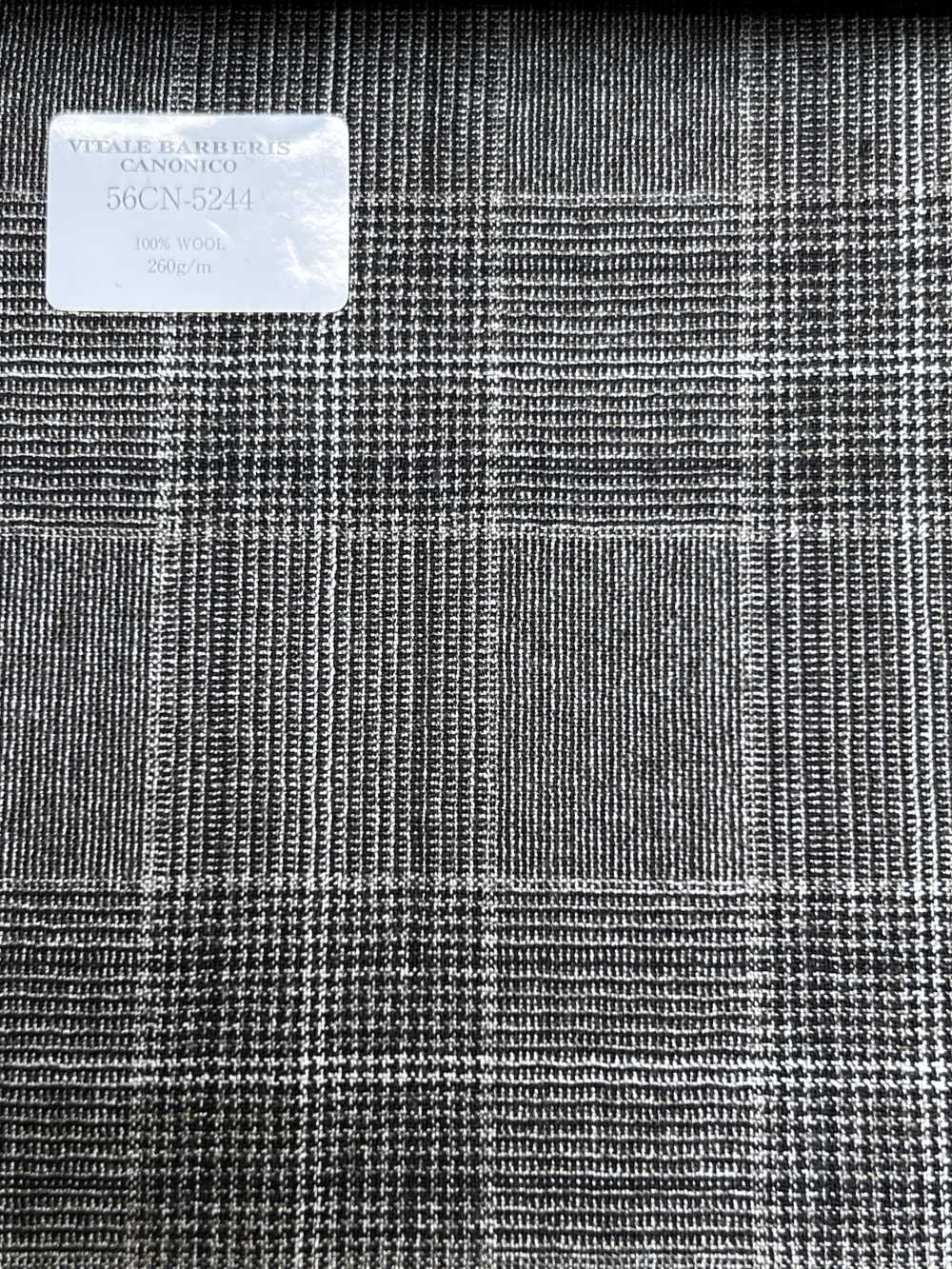 56CN5244 CANONICO（卡諾尼科） 磨毛熱帶呢 棕色格倫格紋[布料] 佳能