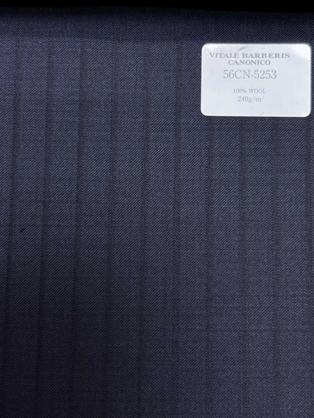 56CN5253 CANONICO(卡諾尼科) PRUNELLE 深藏青 影紋條紋[布料] 佳能
