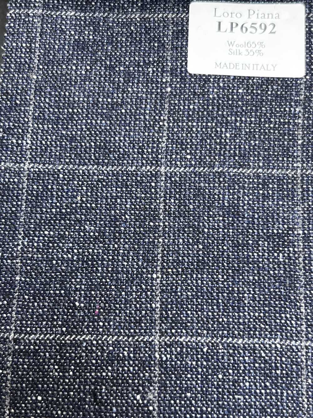 LP6592 Loro Piana 海軍藍 格紋[布料] 細井商事株式會社