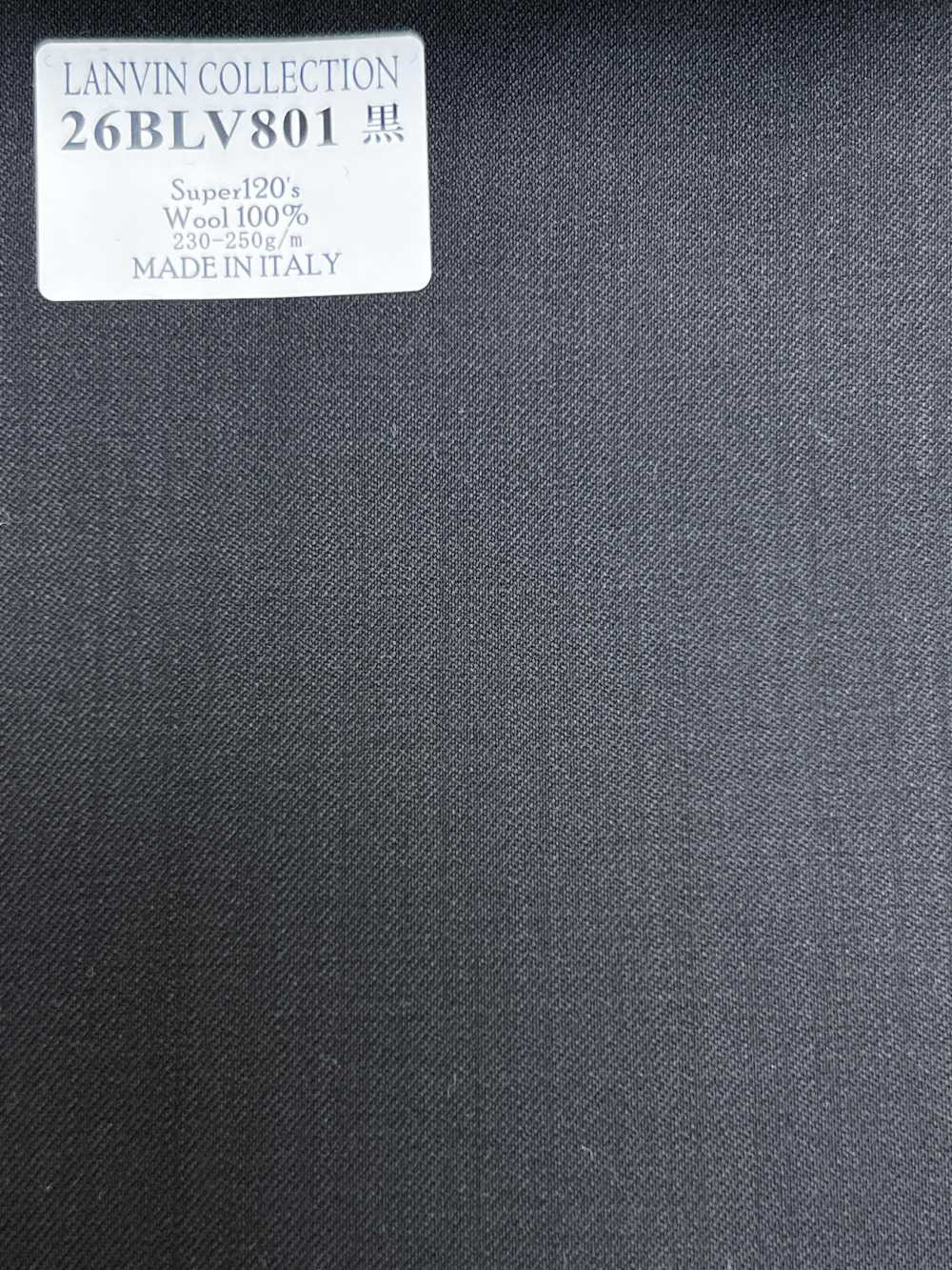 26BLV801 LANVIN COLLECTION Super120's 黑色 素色[布料] 細井商事株式會社