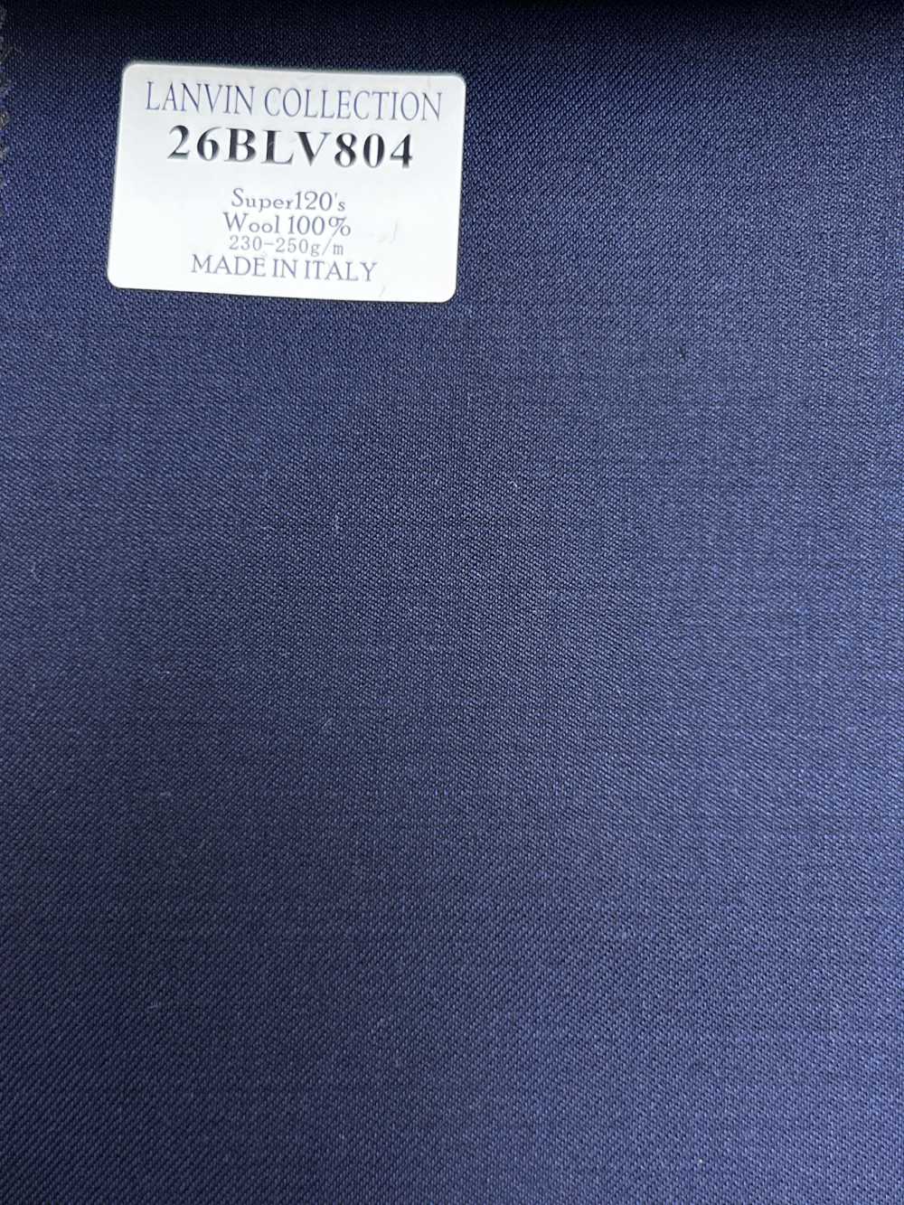 26BLV804 LANVIN COLLECTION Super120's 藏青色 純色[布料] 細井商事株式會社