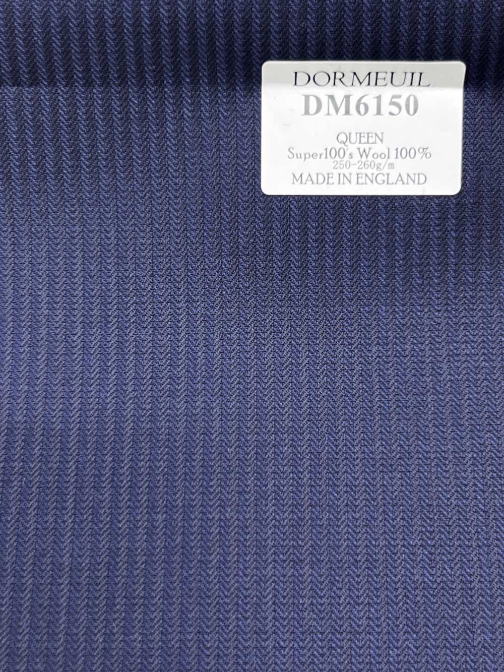 DM6150 DORMEUIL QUEEN Super100's 海軍藍 條紋[布料] 細井商事株式會社