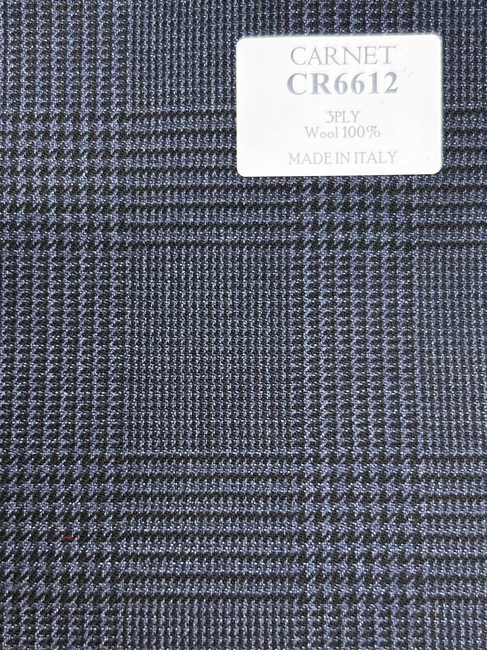 CR6612 CARNET 3PLY 海軍藍 格倫格紋[布料] 細井商事株式會社