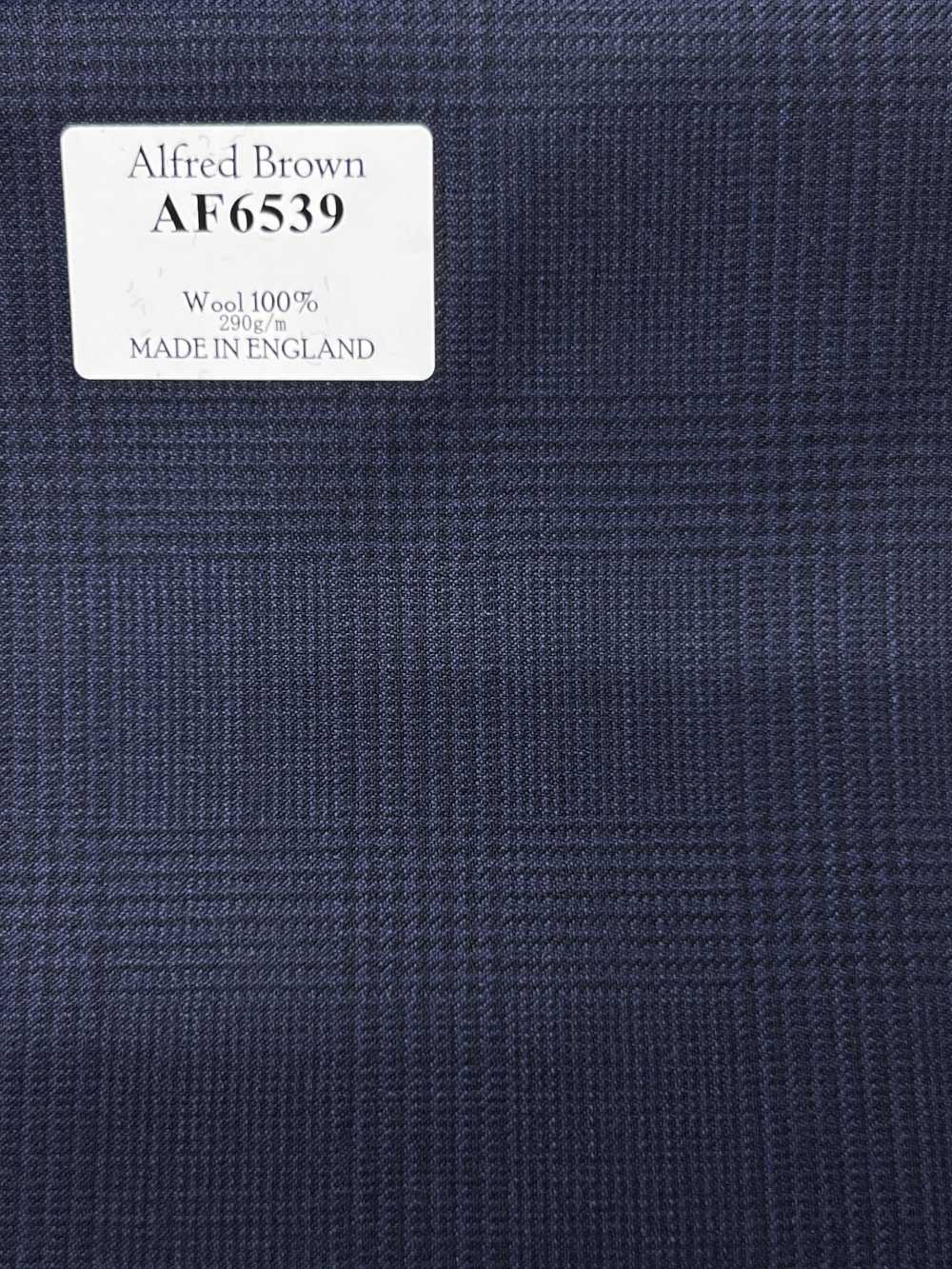 AF6539 Alfred Brown 海軍藍 格紋[布料] 細井商事株式會社