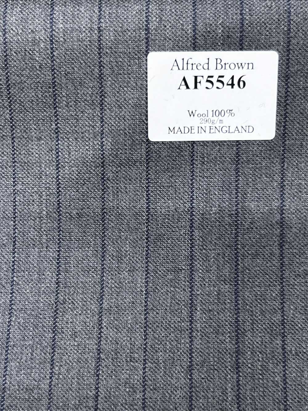 AF5546 Alfred Brown 灰色×藏青藍條紋[布料] 細井商事株式會社
