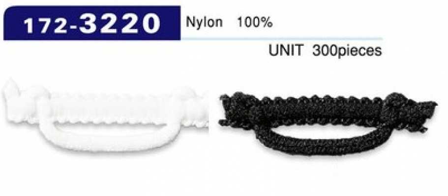 172-3220 扣袢 毛感尼龍型 橫長 37mm（入數300）