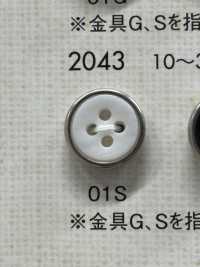 2043 豪華襯衫/夾克 銀色鈕扣 大阪鈕扣（DAIYA BUTTON） 更多照片