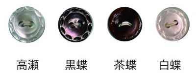 231 兩孔帶邊貝殼鈕扣