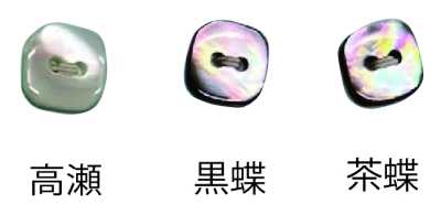 4402H 兩孔無邊貝殼鈕扣