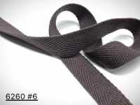 6260 棉雪松編織帶（1mm厚）[緞帶/絲帶帶繩子] 丸進（丸進） 更多照片