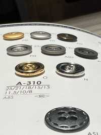A310 4孔金屬鈕扣 愛麗絲鈕扣 更多照片